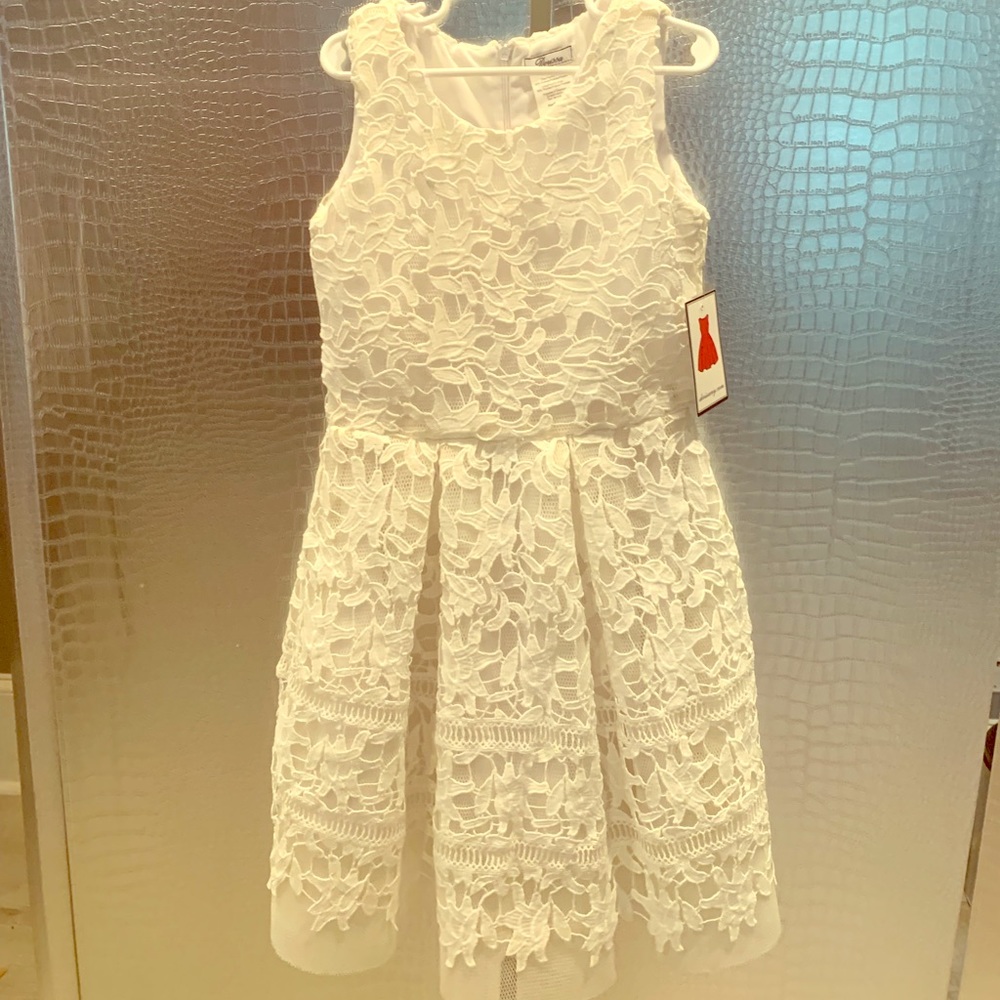 Dorissany Girls White Lace Dress